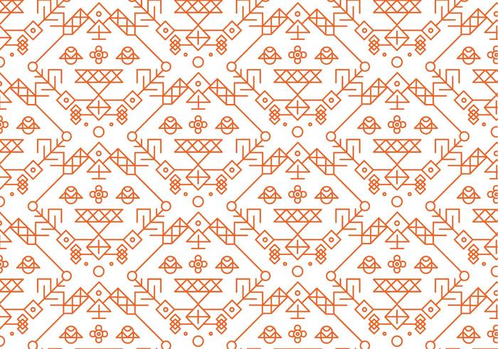 Red Decorative Pattern Vector