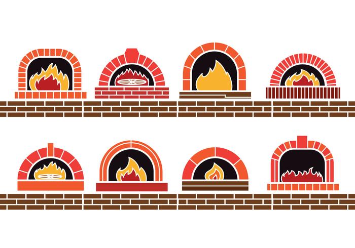 Emblema Ilustración Pizza Horno Piedra Ladrillo Etiqueta Para Menú Pizzería  Vector de stock por ©Finalpanda 376941574