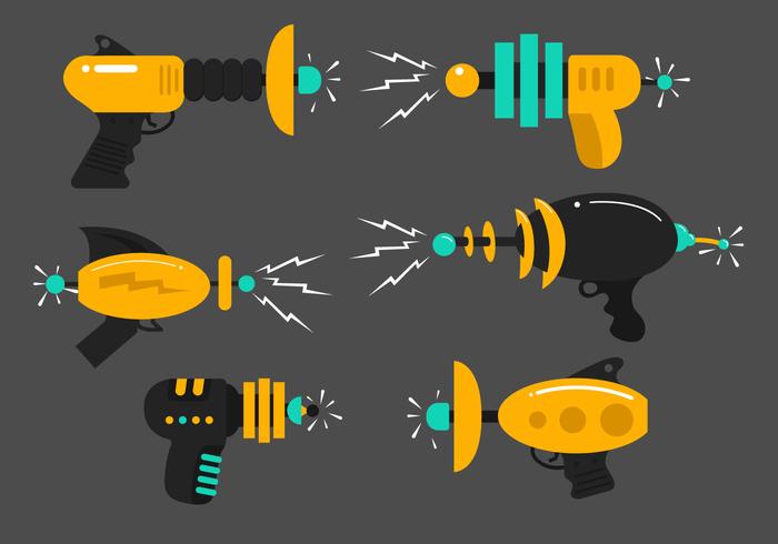 Laser Gun Vectors Laser Gun Vectors