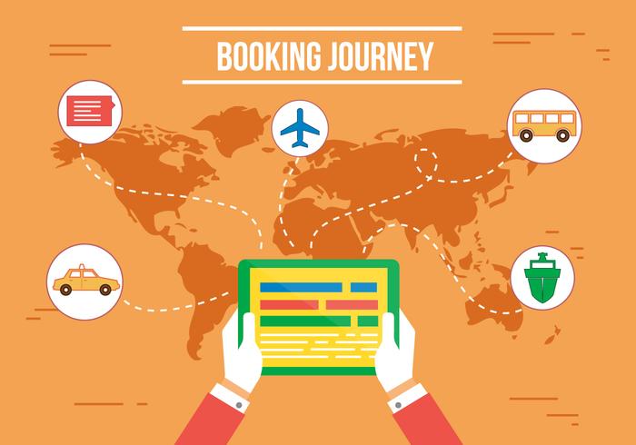 Booking Journey Vector