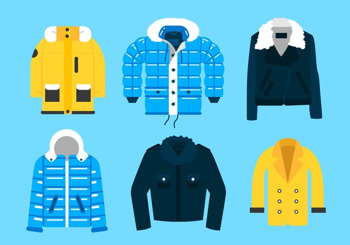 Winter Coat Vectors Winter Coat Vectors