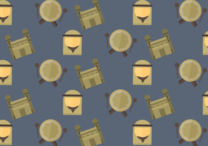 Free Makkah Vector Pattern 2