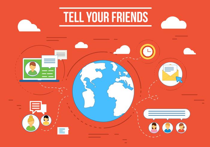 Free Social Media Earth Vector Free Social Media Earth Vector