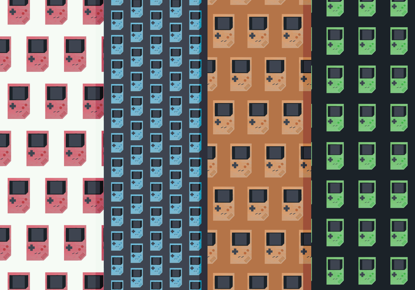 Nintendo Game Boy Vector Patterns - Download Free Vectors, Clipart ...