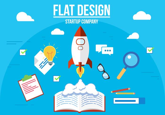 Free Startup Company Ilustraciones Vectoriales vector