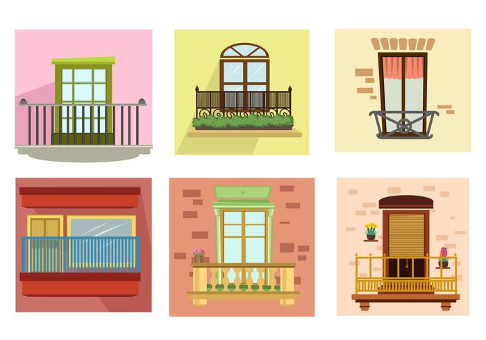 Apartment Balcony Vector