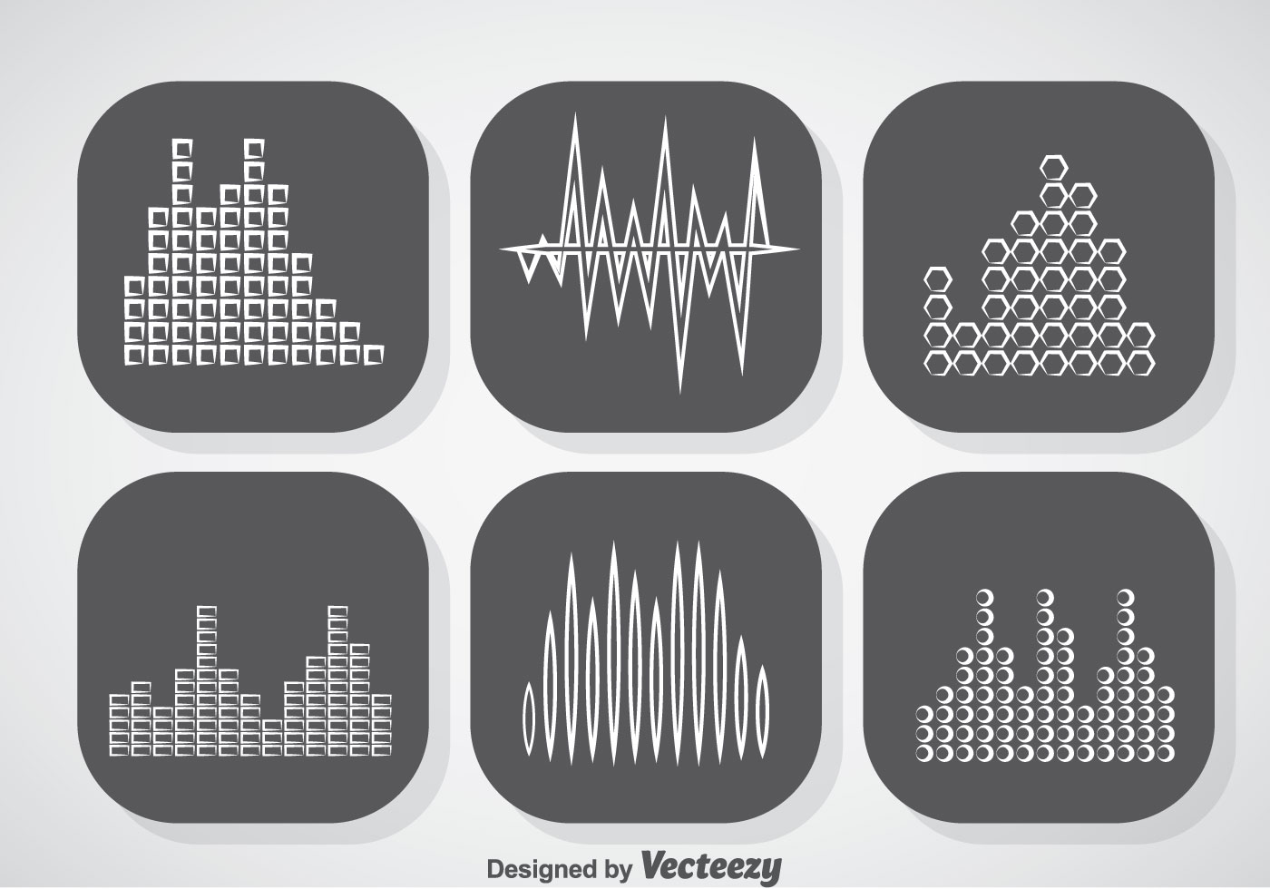 Music Sound Bars Icons Vector 107803 Vector Art at Vecteezy