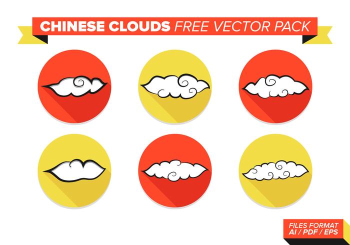 Chinese Clouds Free Vector Pack