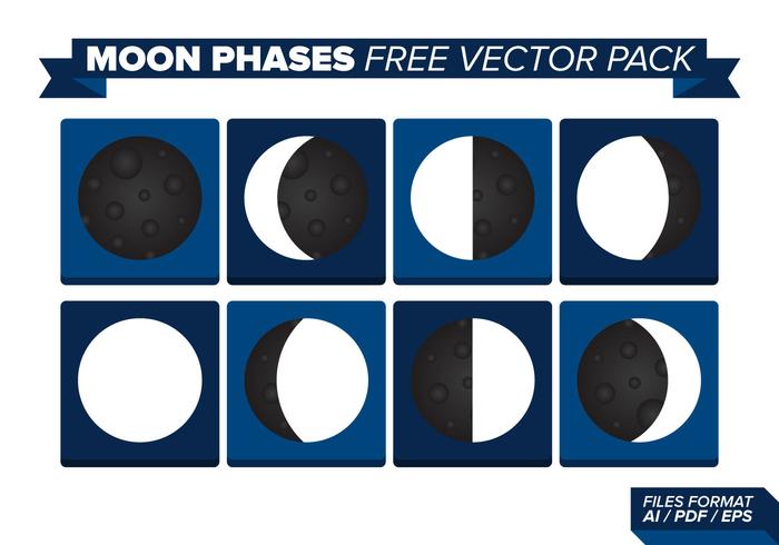 Moon Phases Free Vector Pack Moon Phases Free Vector Pack