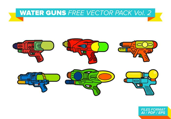 Water Guns Free Vector Pack Vol. 2 Water Guns Free Vector Pack Vol. 2