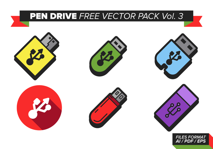 Pen Drive Free Vector Pack Vol. 3 Pen Drive Free Vector Pack Vol. 3