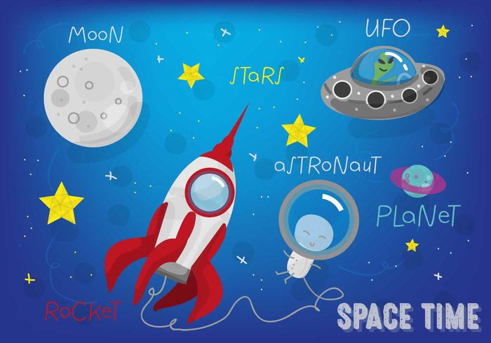 Free Space Landscape Vector