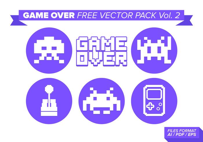 Game Over Free Vector Pack Vol. 2 Game Over Free Vector Pack Vol. 2