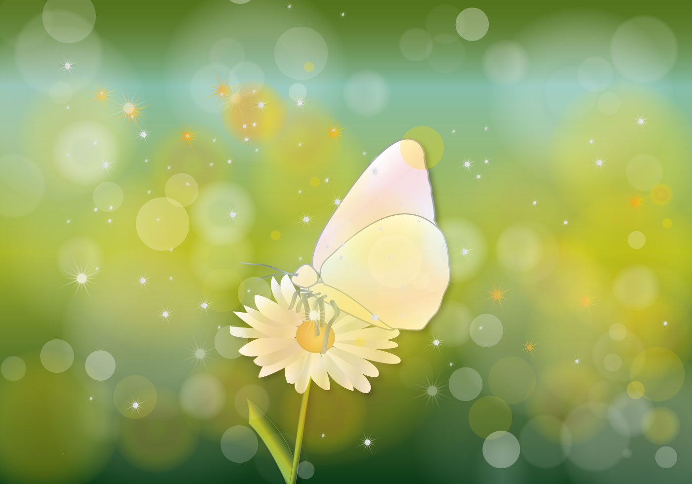 Butterfly Hijau  Background  Vector Download Free Vectors 
