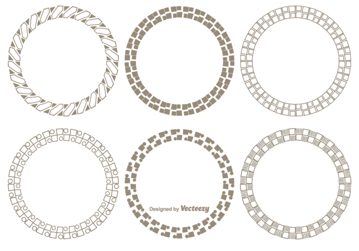 Decorative Circle Shapes vector