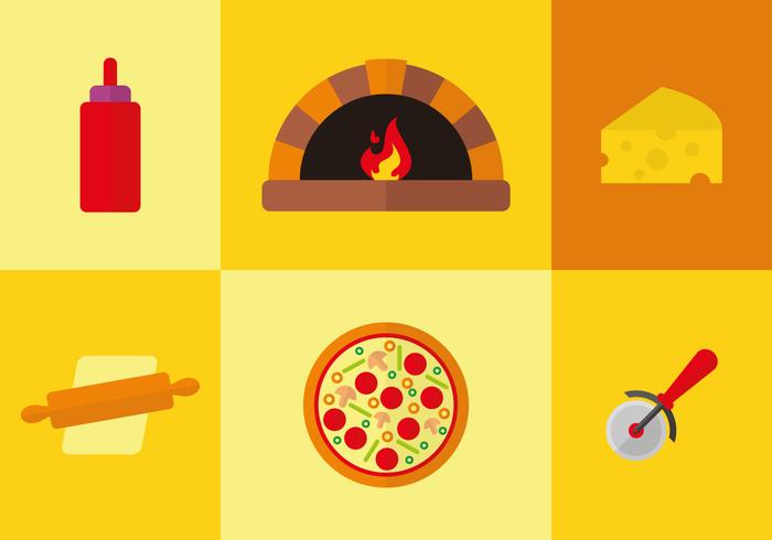 Pizza Pictogram Vector