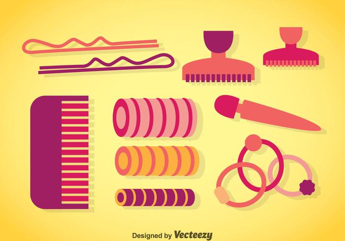 Hair Accessories Vectors Hair Accessories Vectors
