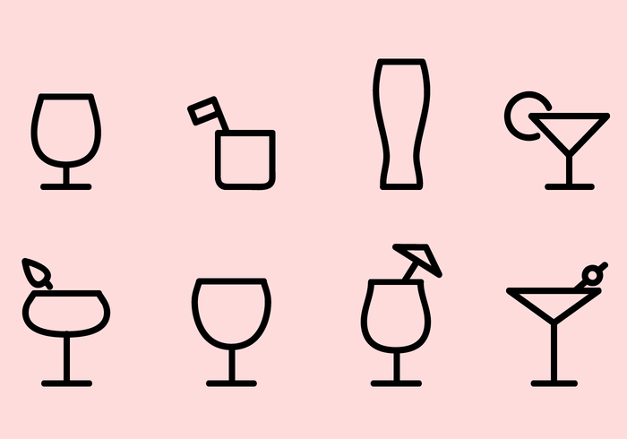 Libre de iconos de bebidas Vector