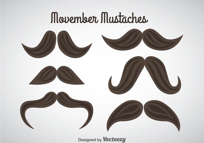 Movember Mustaches Vector