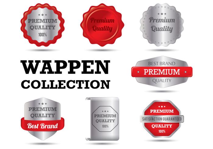 Realistic Wappen Collections vector