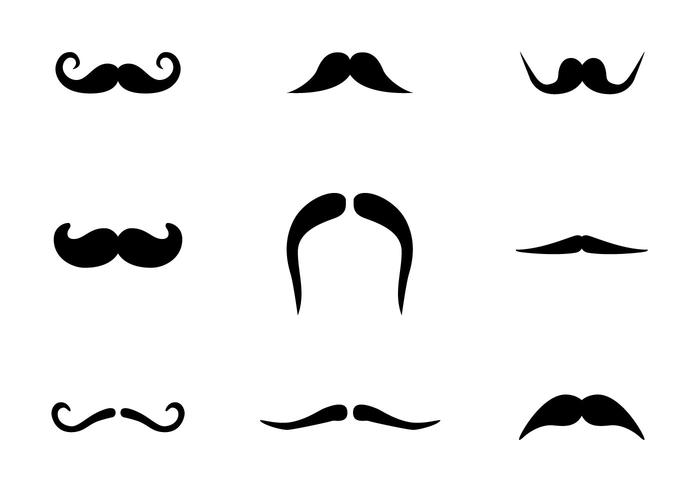 Free Mustache Icons Vector Free Mustache Icons Vector