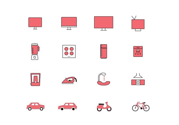 Color Full Multipurpose Vector Icons