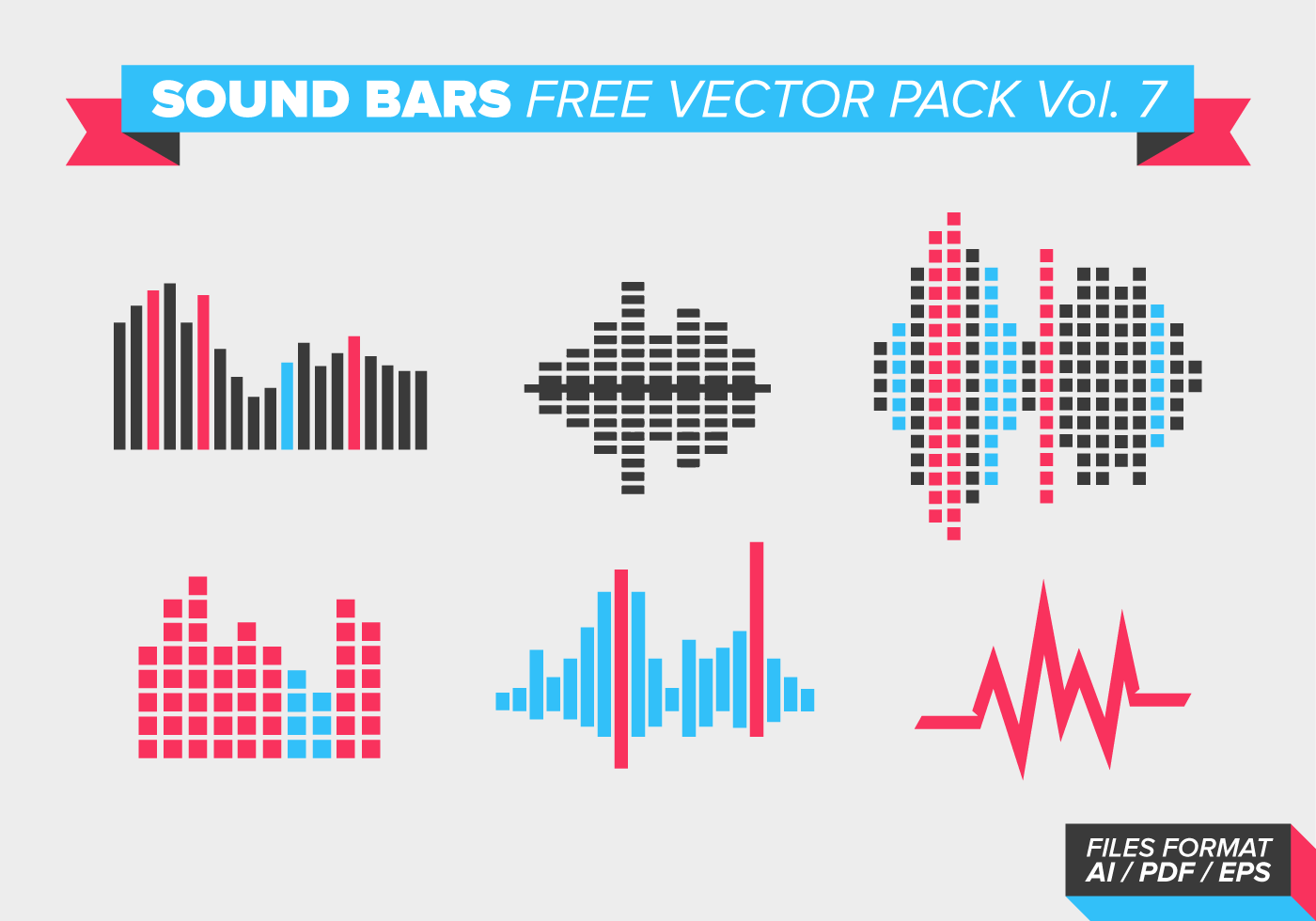 Sound Bars Vector Pack Vol. 7 Download Free Vector Art, Stock