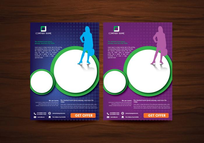 Vector Brochure Flyer design Layout template in A4 size