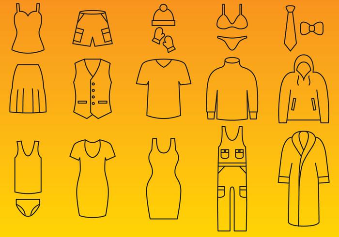 Clothes Icon Vectors Clothes Icon Vectors