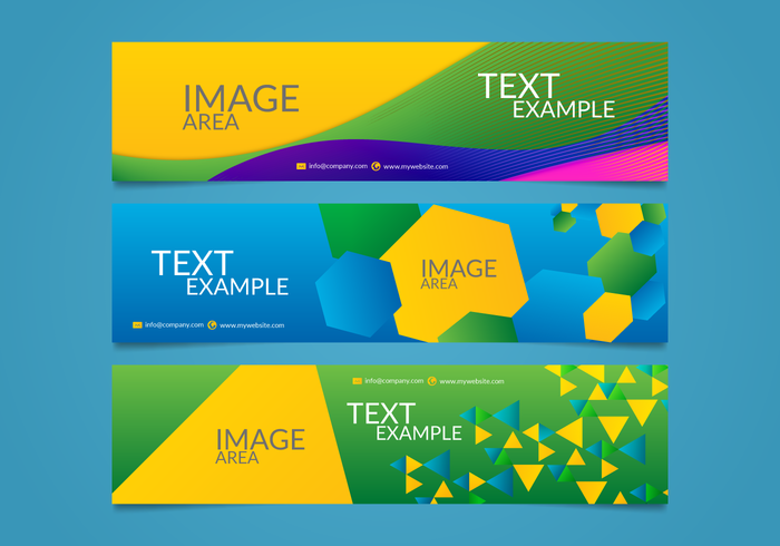 Brasil Olympics Banners Vectorial Editable vector