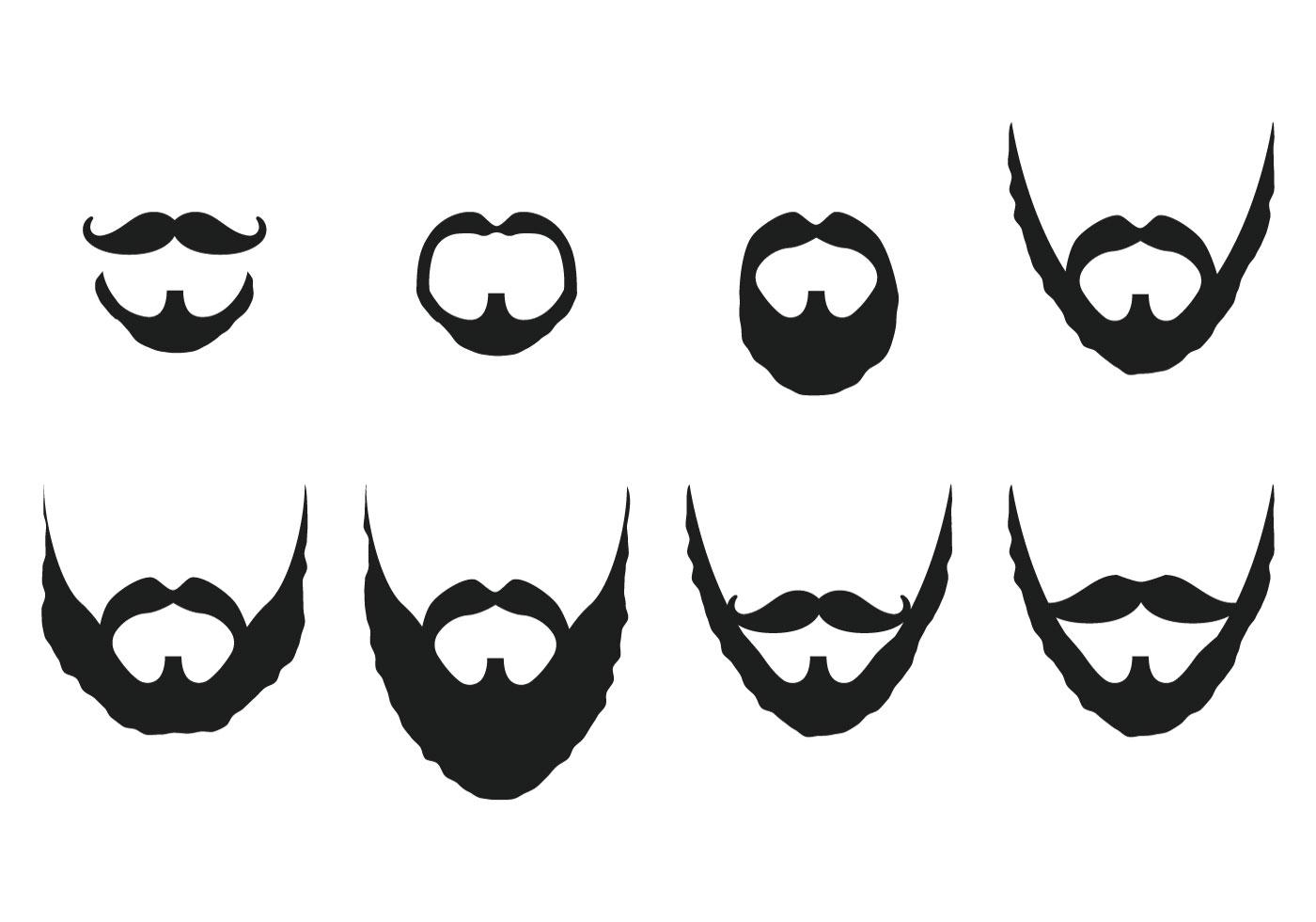 Mustache And Beard Vectors 108215 Vector Art at Vecteezy