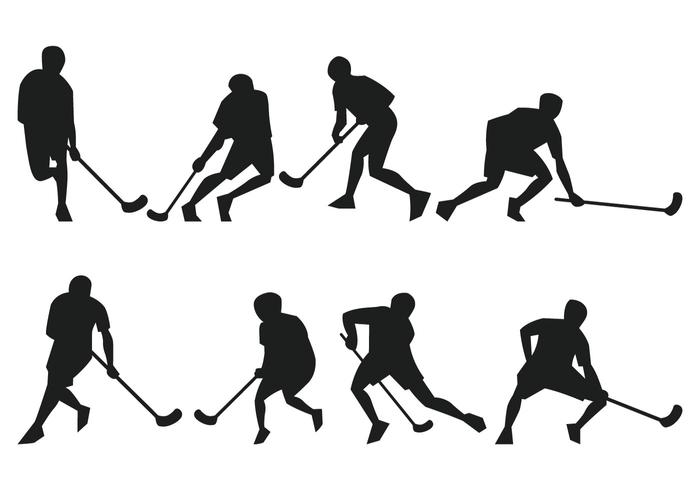 Floorball Silhouette vector