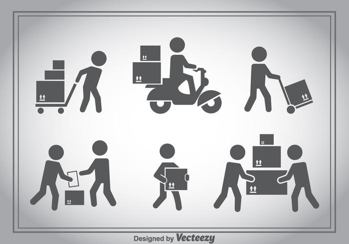 Delivery Man Vector Sets