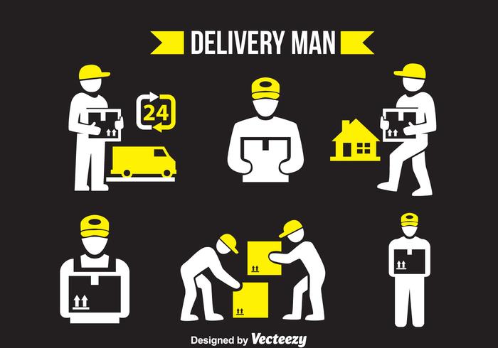 Delivery Man Vector Sets