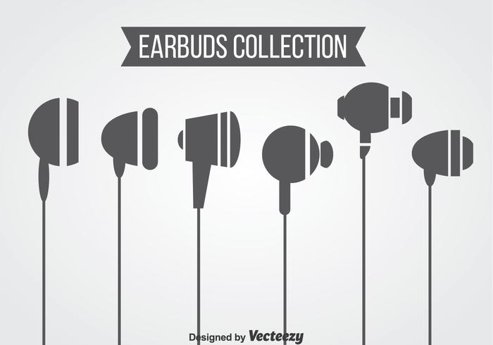 Ear buds Collection Vector
