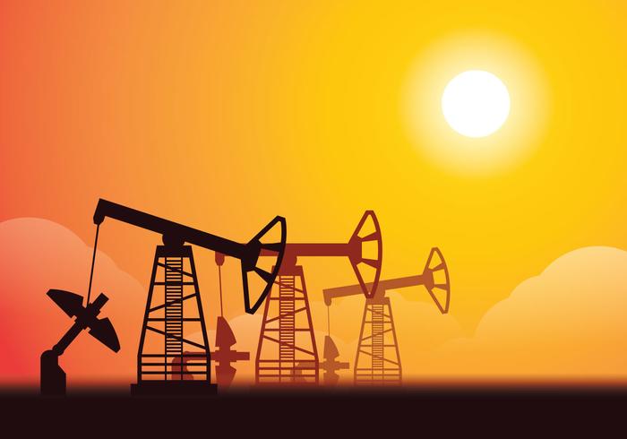 Oil Field Ilustration vector