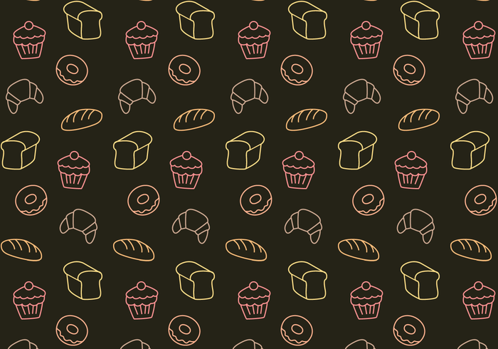 Free Bakery Pattern Vector