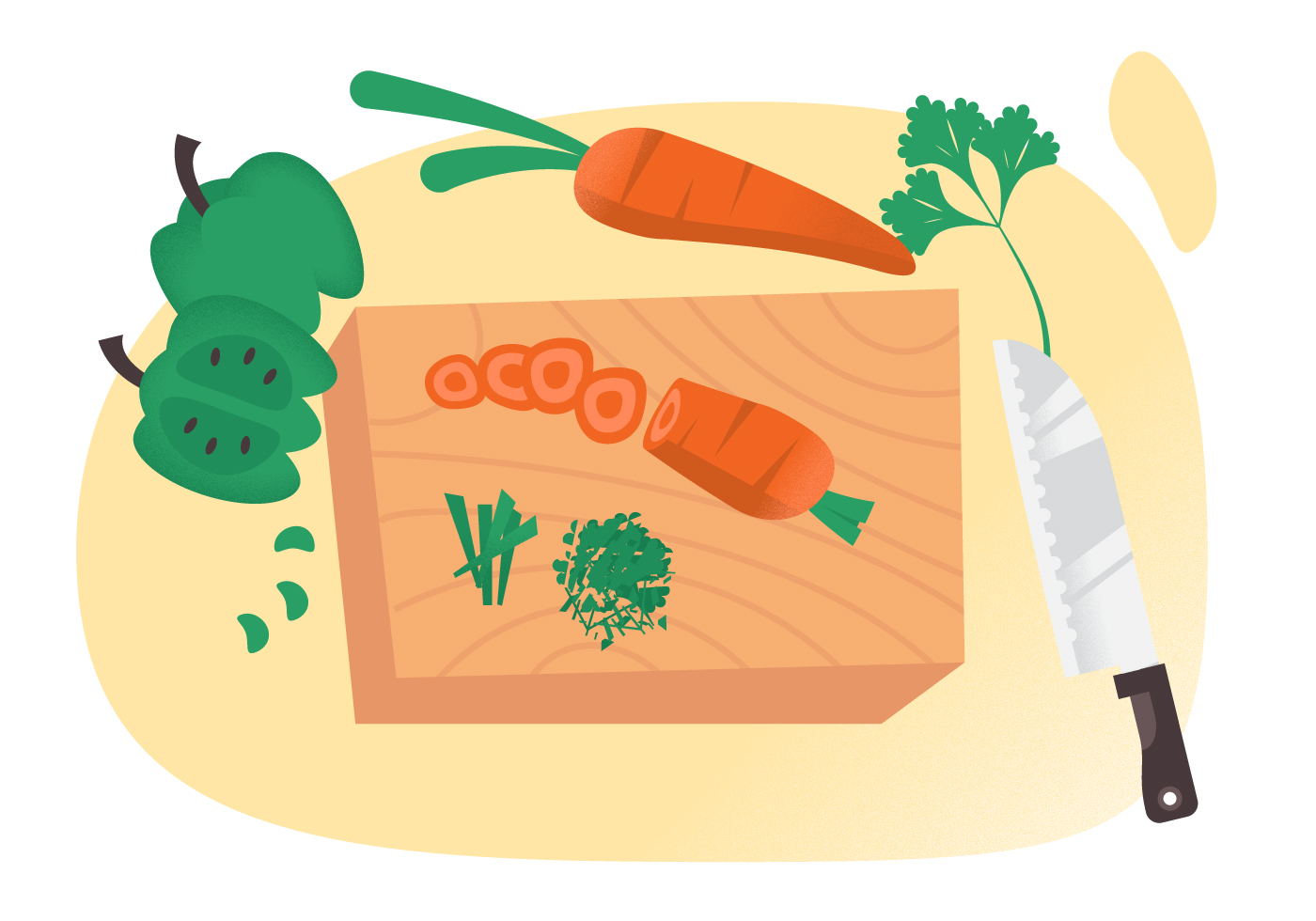Cutting Vegetables Vector Art, Icons, and Graphics for Free Download
