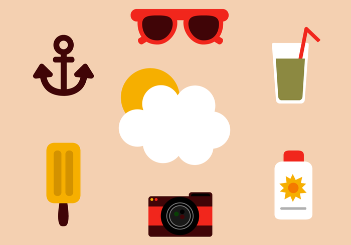 Vectoriales de vacaciones gratis vector