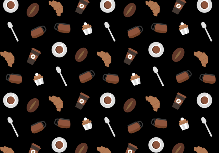 Free Coffee Pattern Vector