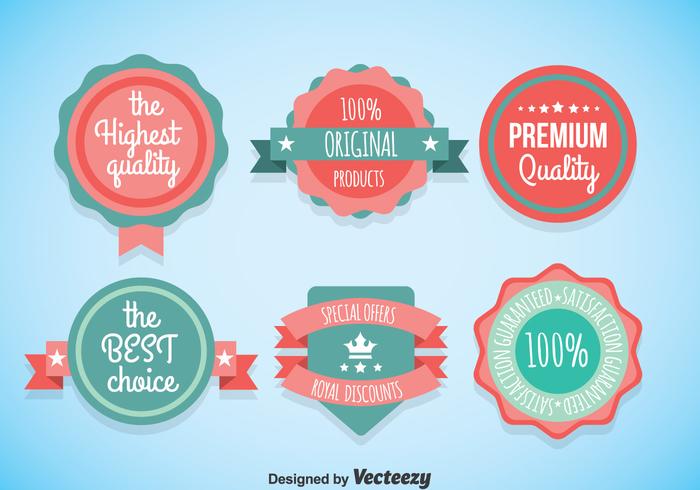 Cute Labels Vector Sets