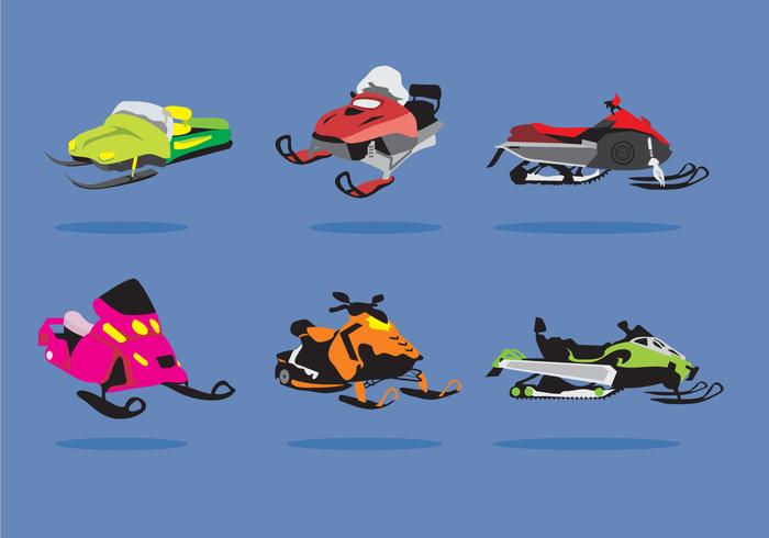 Snowmobile Ilustration Vector Snowmobile Ilustration Vector