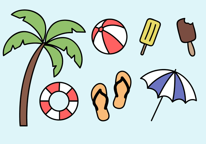 Vectoriales de vacaciones gratis vector