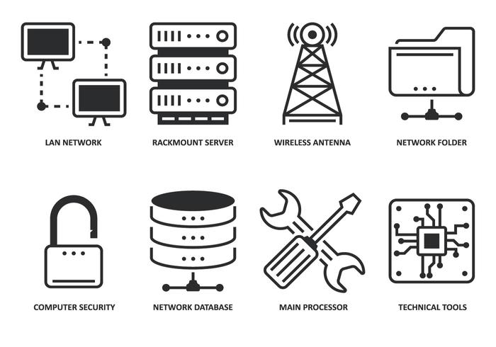 Modern Computing Icon vector