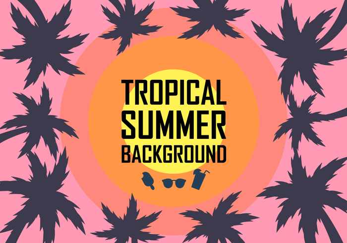 Free Tropical Background Vector