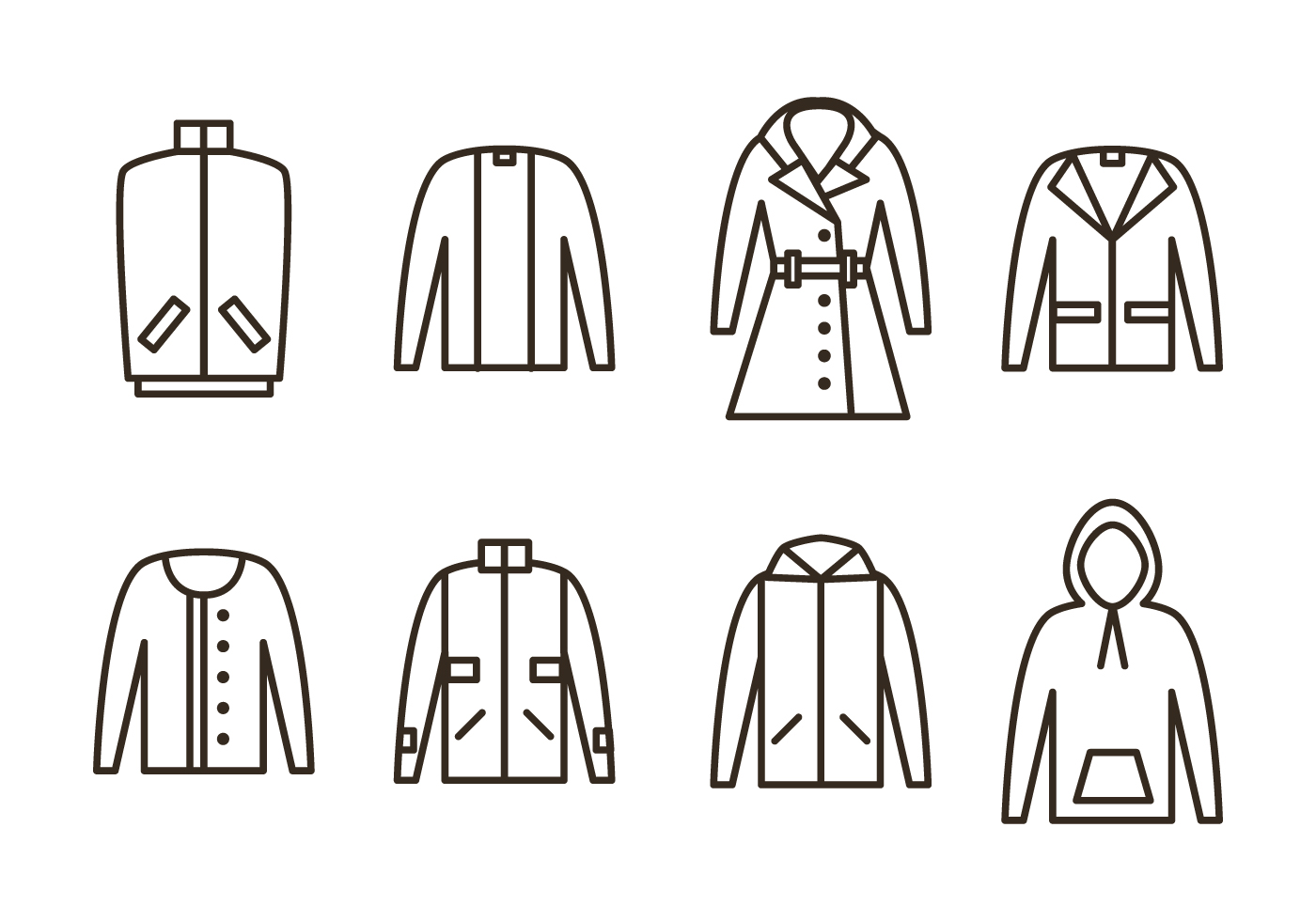 Download Winter Coat Vector Icons - Download Free Vectors, Clipart Graphics & Vector Art