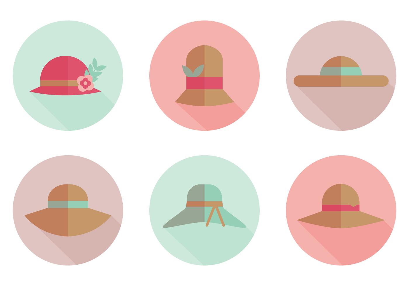 Flat Hat Vector Icons 108444 Vector Art at Vecteezy