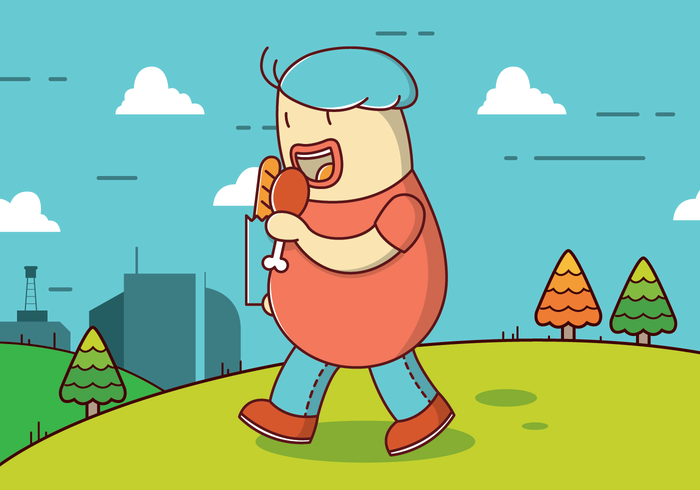 Free Fat Guy Vector Background Free Fat Guy Vector Background