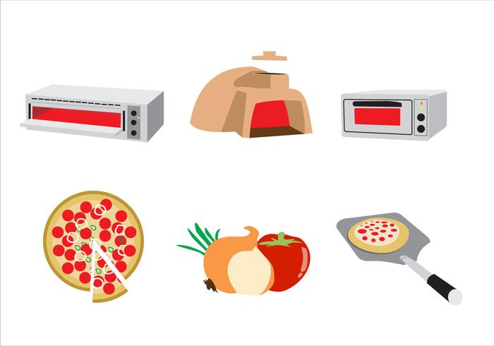 Cooking Pizza Illustration Vector