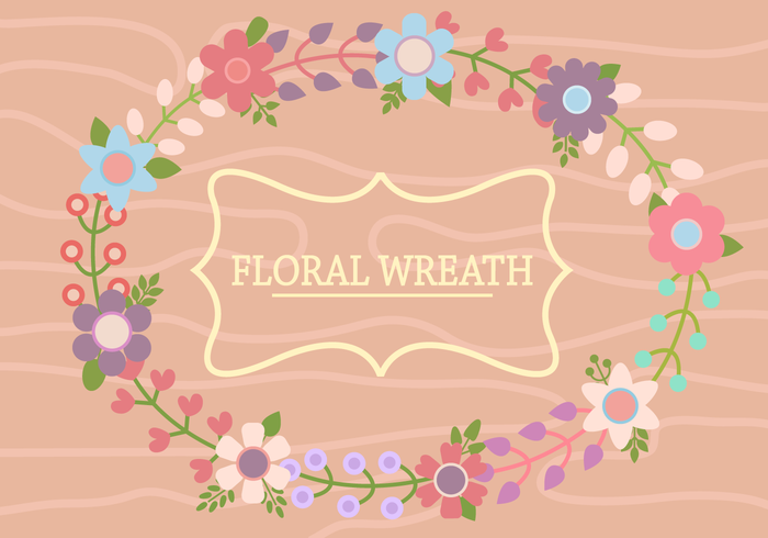 Flower Wreath Vector